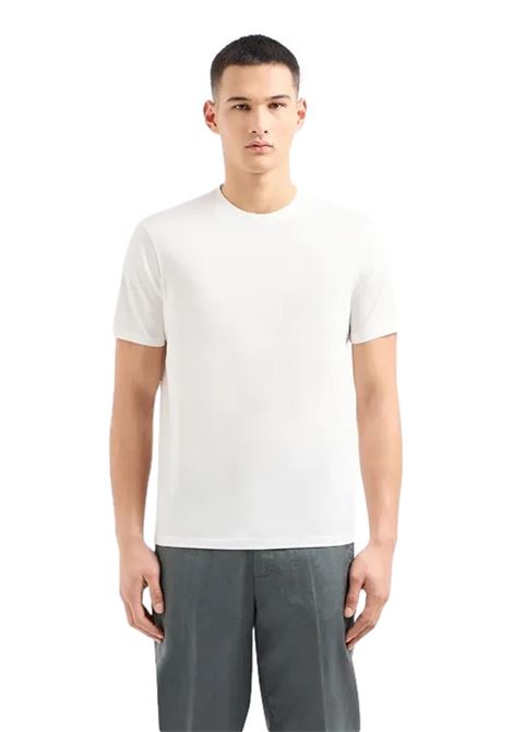 T-shirt regular fit in cotone mercerizzato con logo sul petto ARMANI EXCHANGE | T-shirt | 3DZTJH ZJ9AZ1116